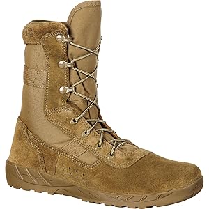 Rocky Rkc053 ミリタリー&タクティカルブーツ, コヨーテブラウン Rocky Boots Steel Toe Coyote Brown Shoes Mens Size 6 Wide